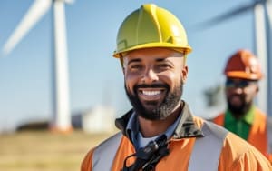 Taylor Hopkinson sub contractors on an onshore wind farm