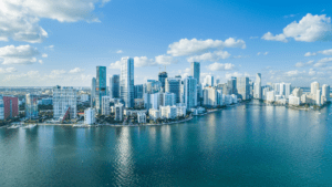 Cityscape view of Miami